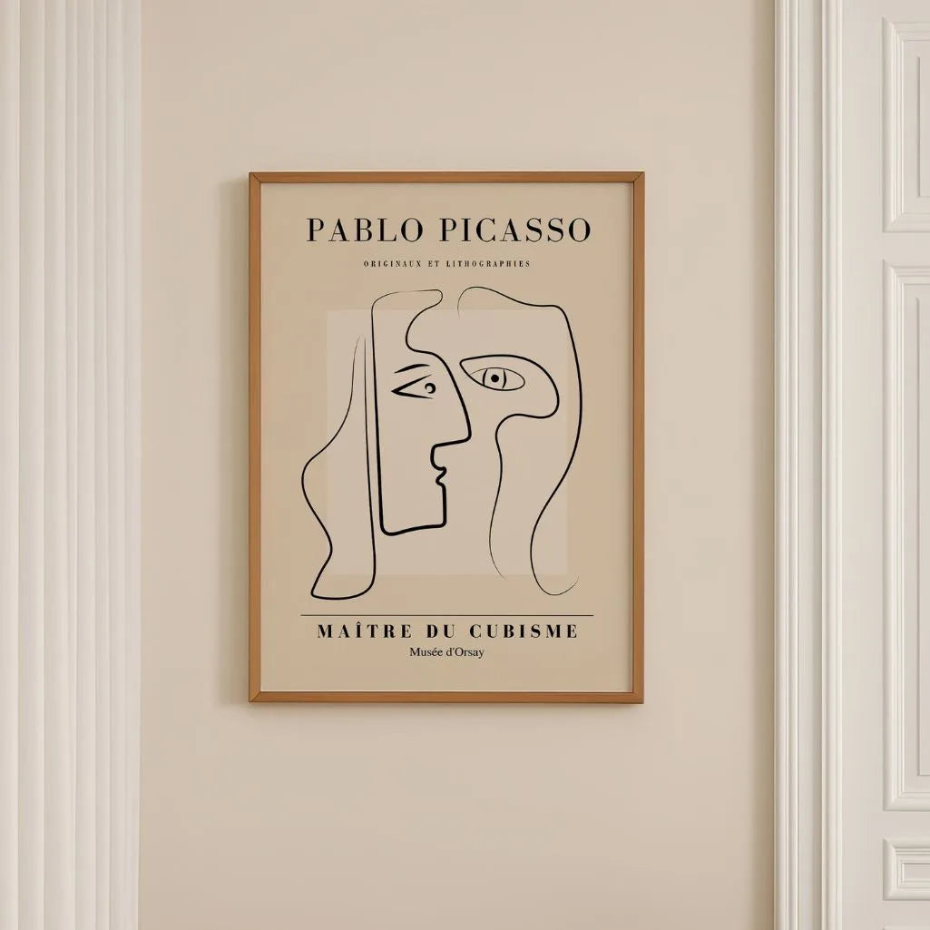 Door Pablo Picasso geïnspireerde poster – Dialoog van de ziel