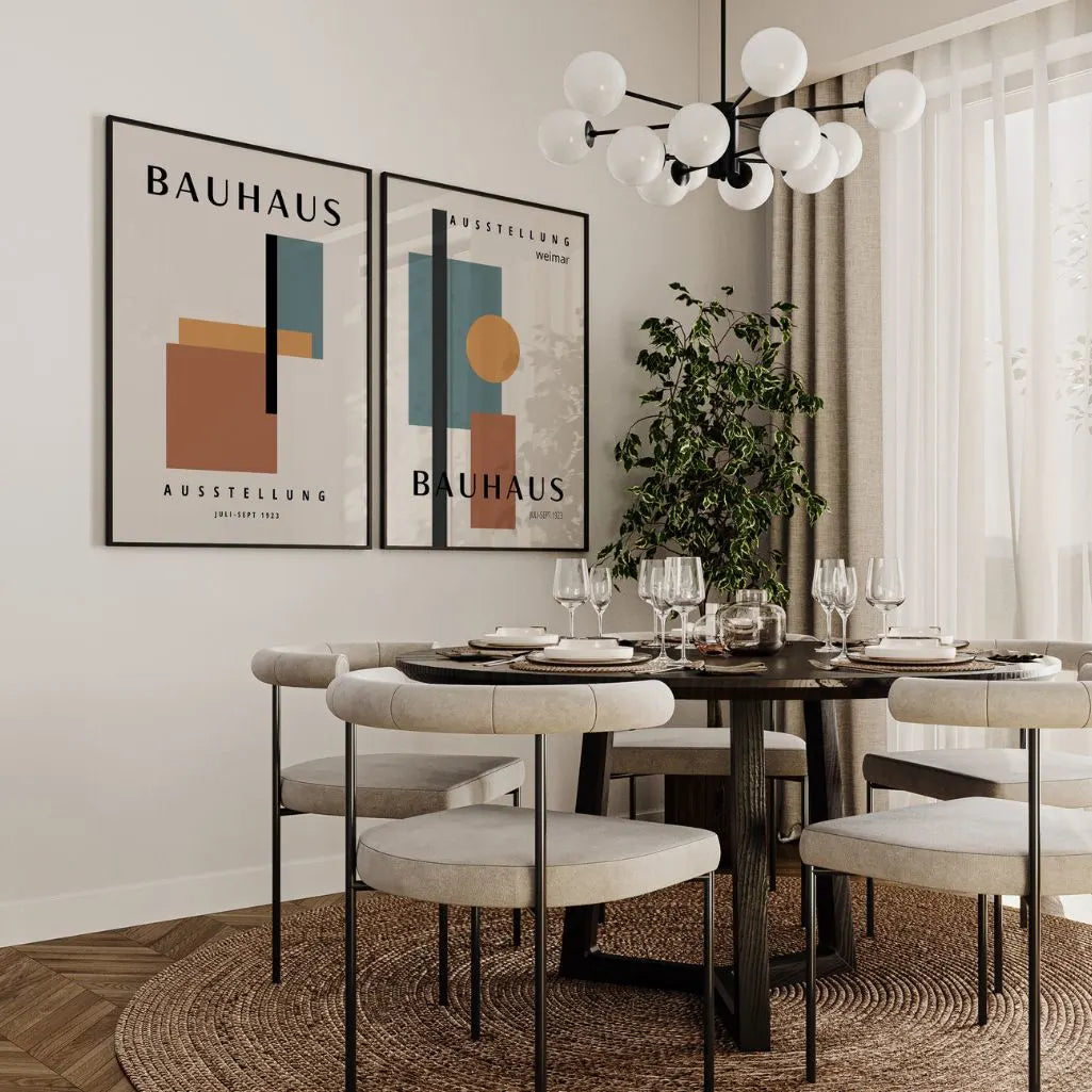 Bauhaus Kleurvormen – Set van 2 posters
