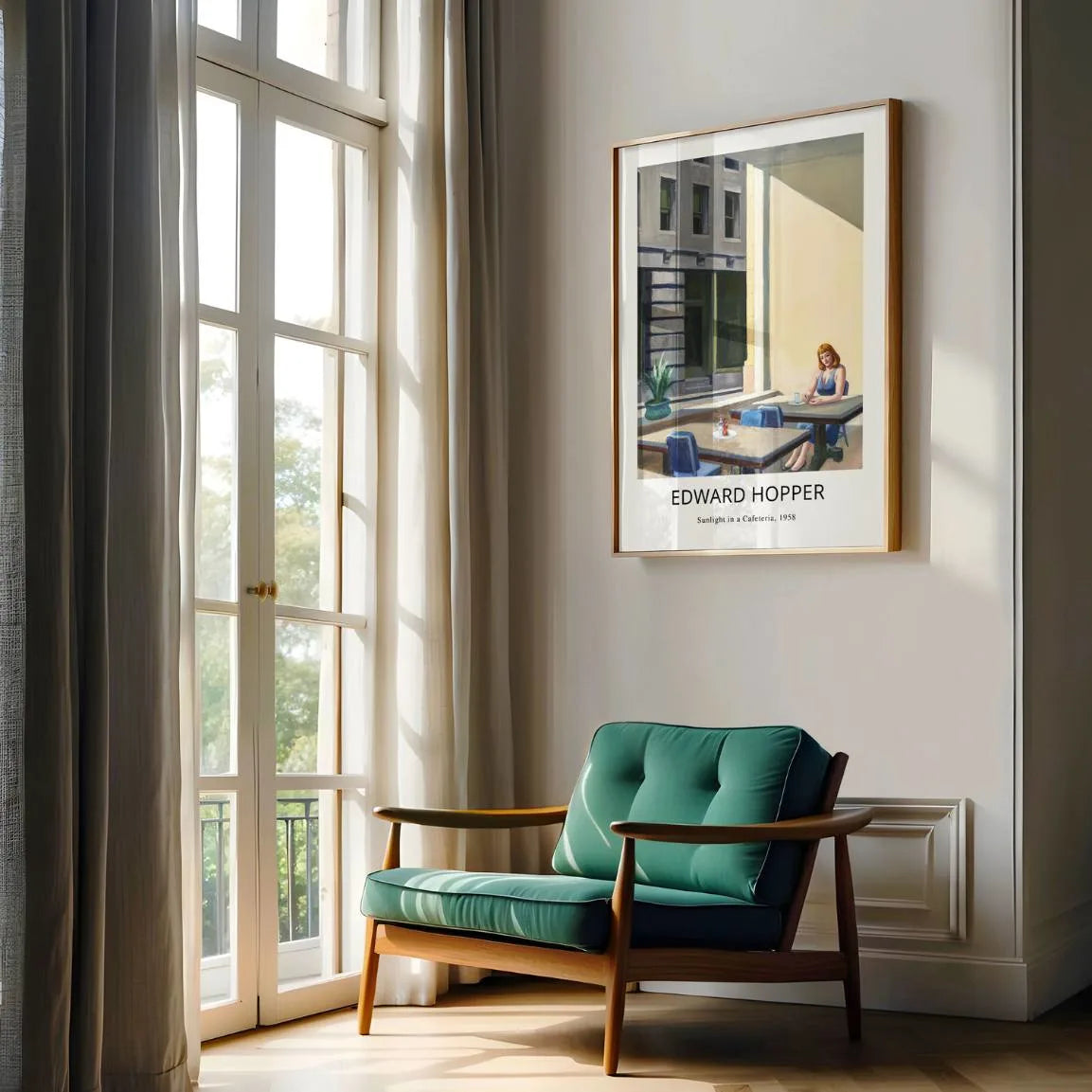 Edward Hopper Poster – Zonlicht in een cafetaria
