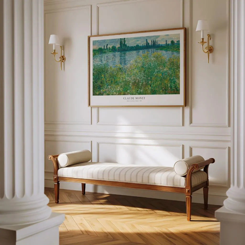 Claude Monet – Oevers van de Seine bij Vétheuil Poster
