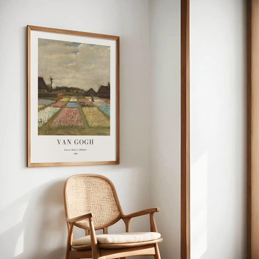 Vincent van Gogh Poster – Bloembedden in Holland