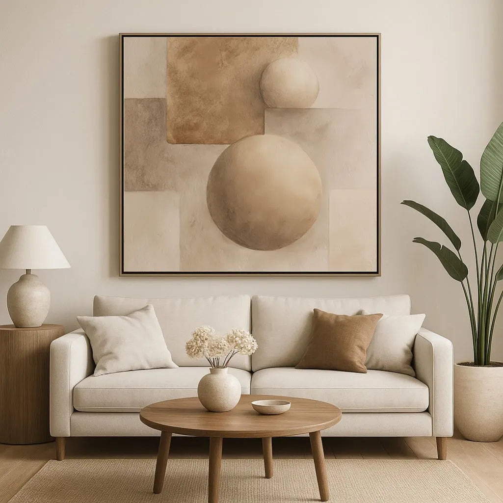 Ingelijst canvas – Geometrische harmonie