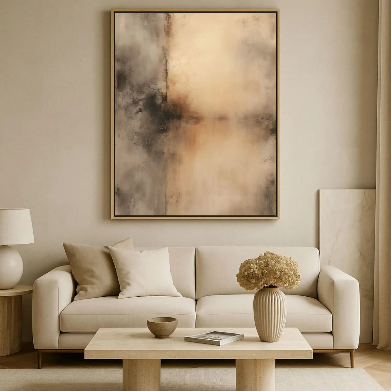 Ingelijst canvas – Warmte van stilte
