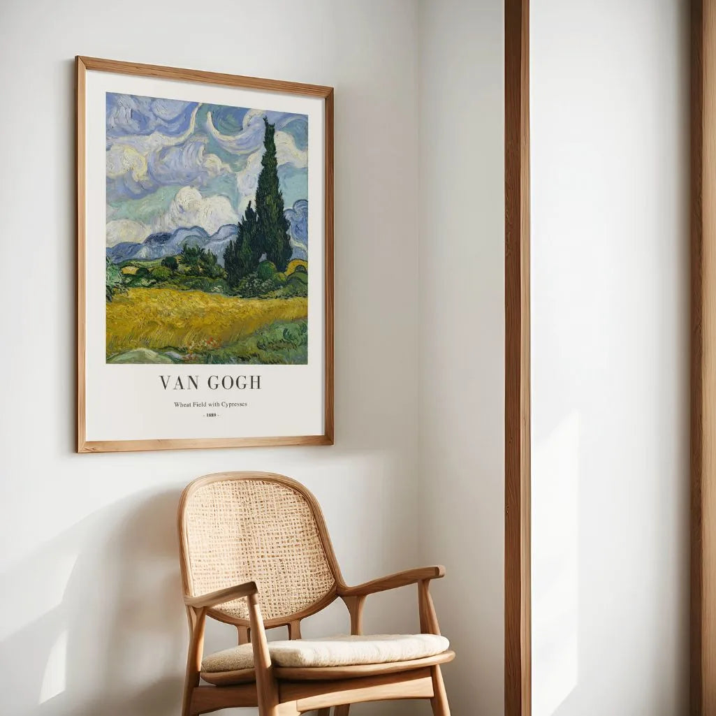 Vincent van Gogh Poster – Korenveld met cipressen