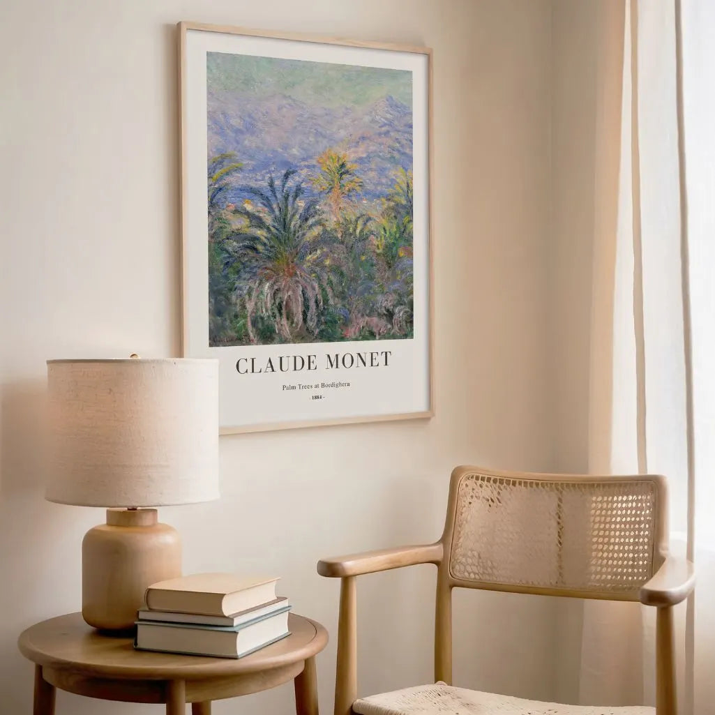 Claude Monet – Palmbomen in Bordighera Poster