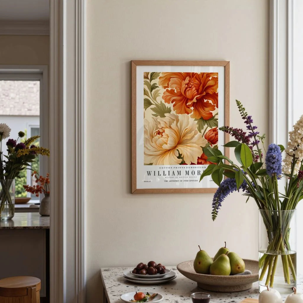 Poster – Herfstbloemen Ornament