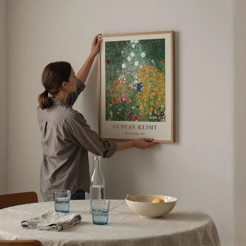 Gustav Klimt Poster – Bloementuin