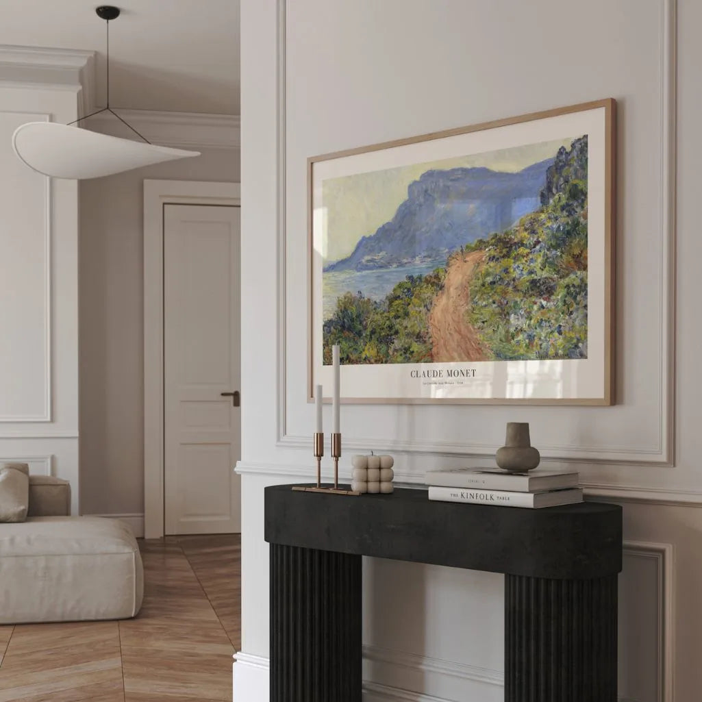 Claude Monet – La Corniche bij Monaco Poster