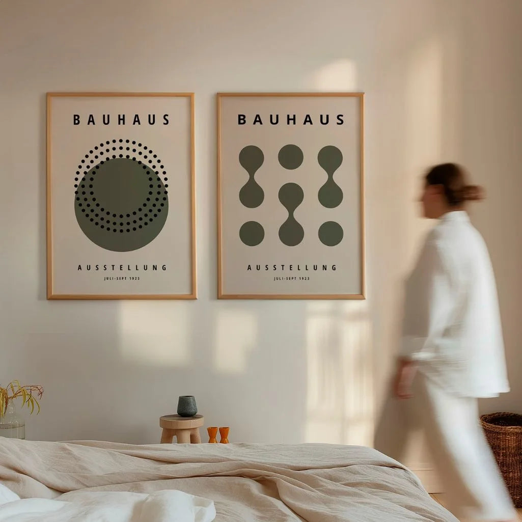 Bauhaus Olijfvormen – Set Van 2 Posters