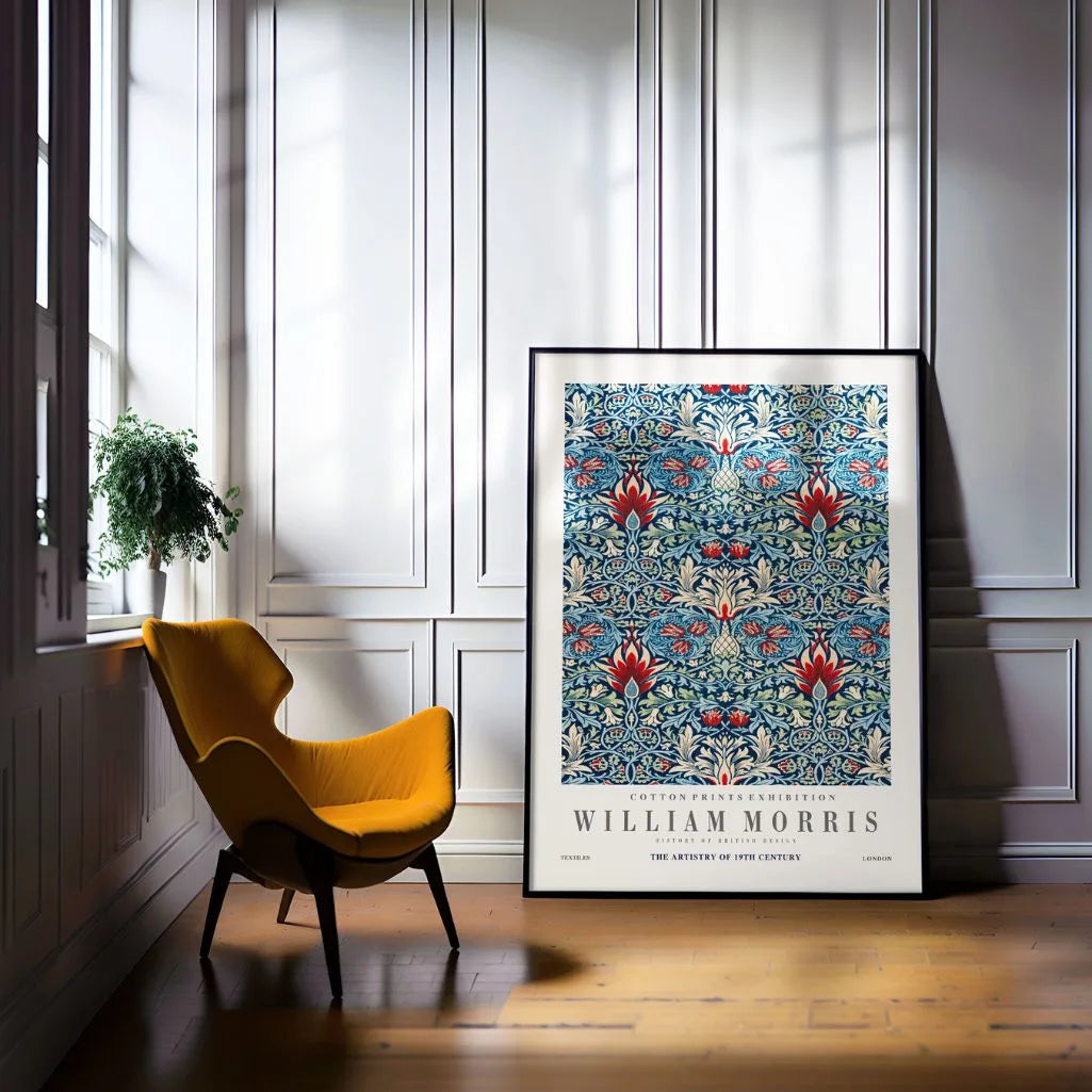 Poster – Blauwe tuin