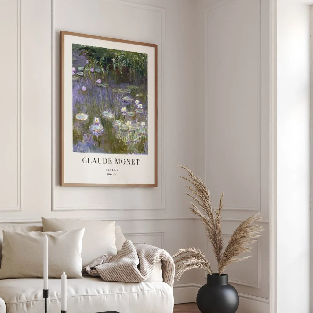 Claude Monet – Waterlelies in de vijver Poster