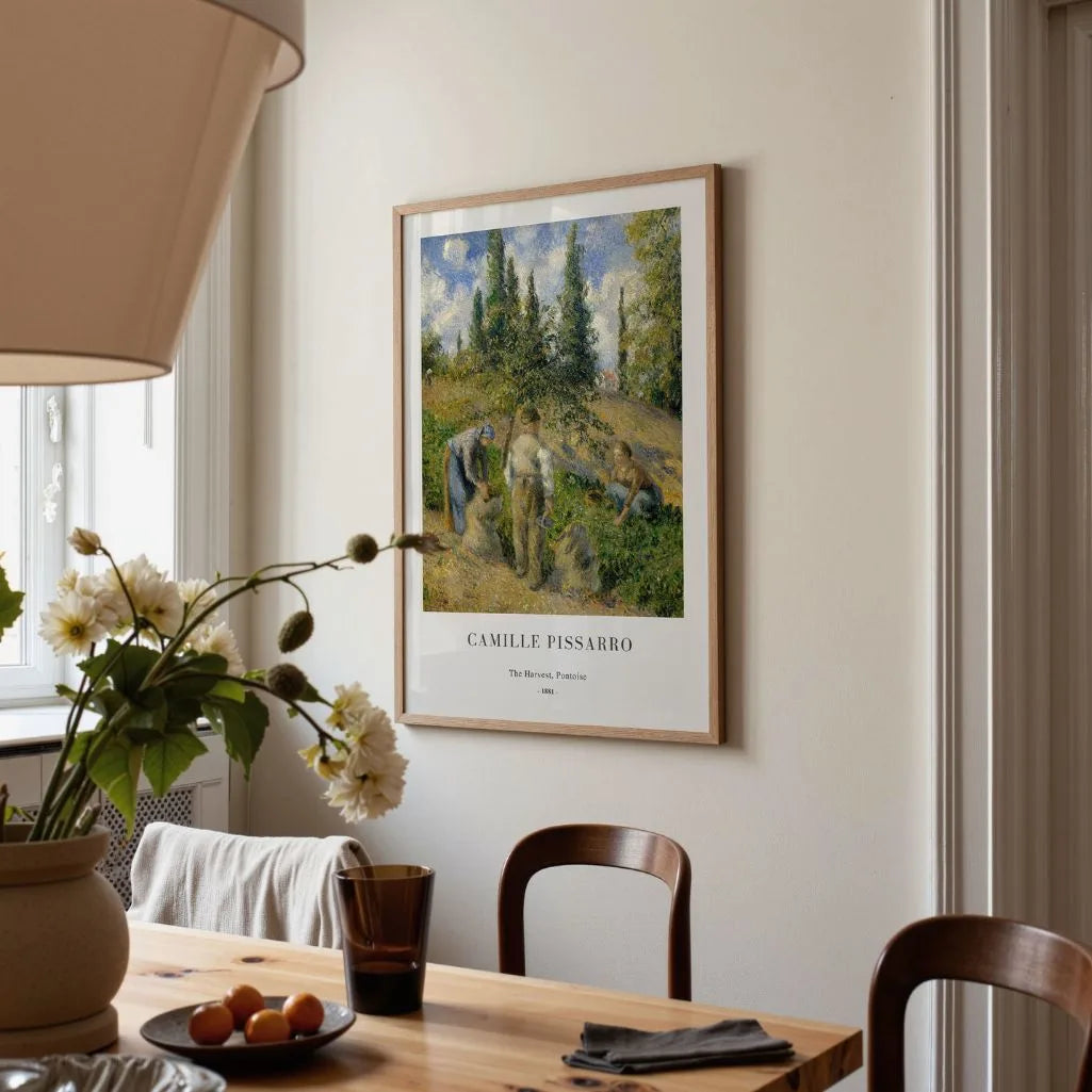 Camille Pissarro – De oogst, Pontoise Poster