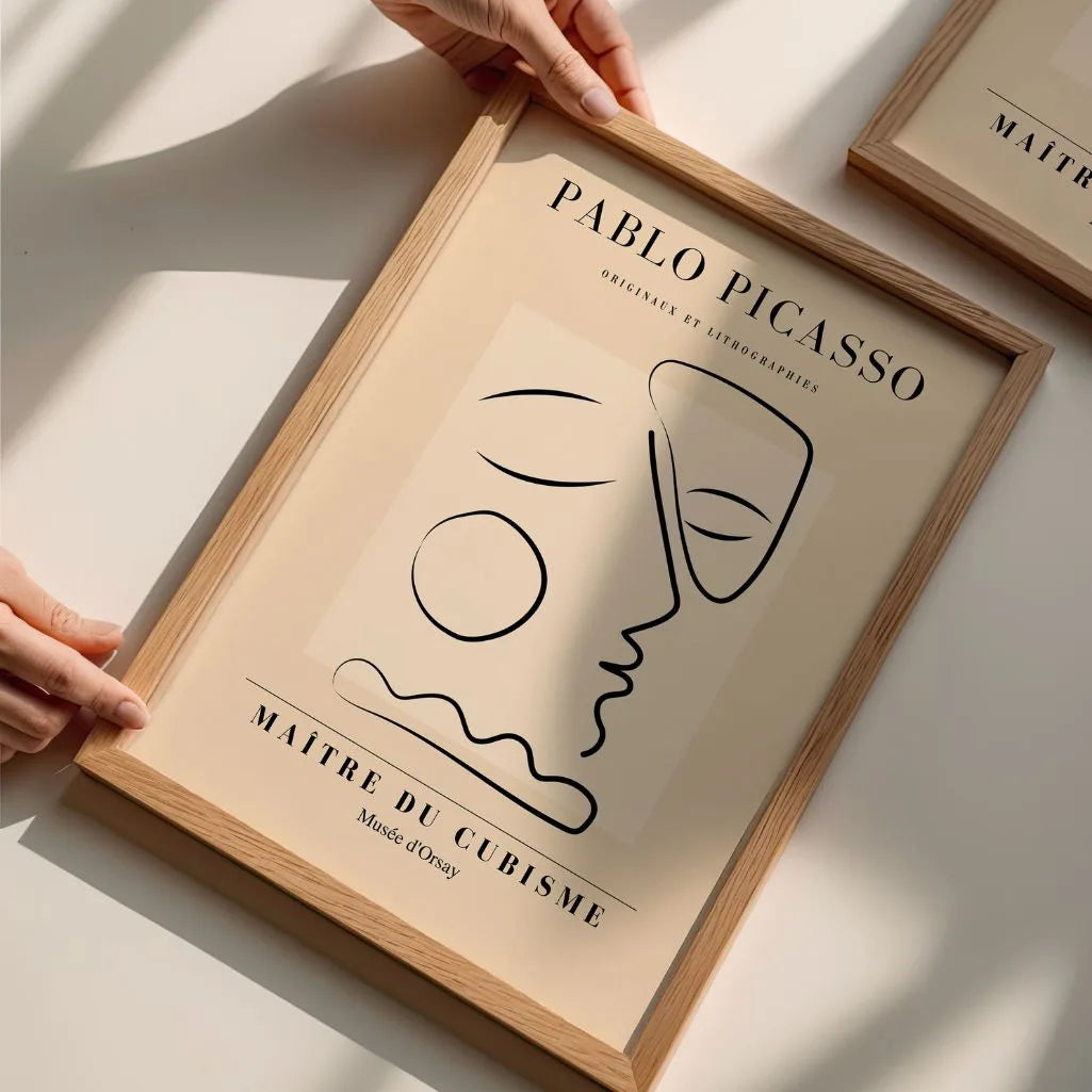 Picasso-Inspired Thought Profile Poster