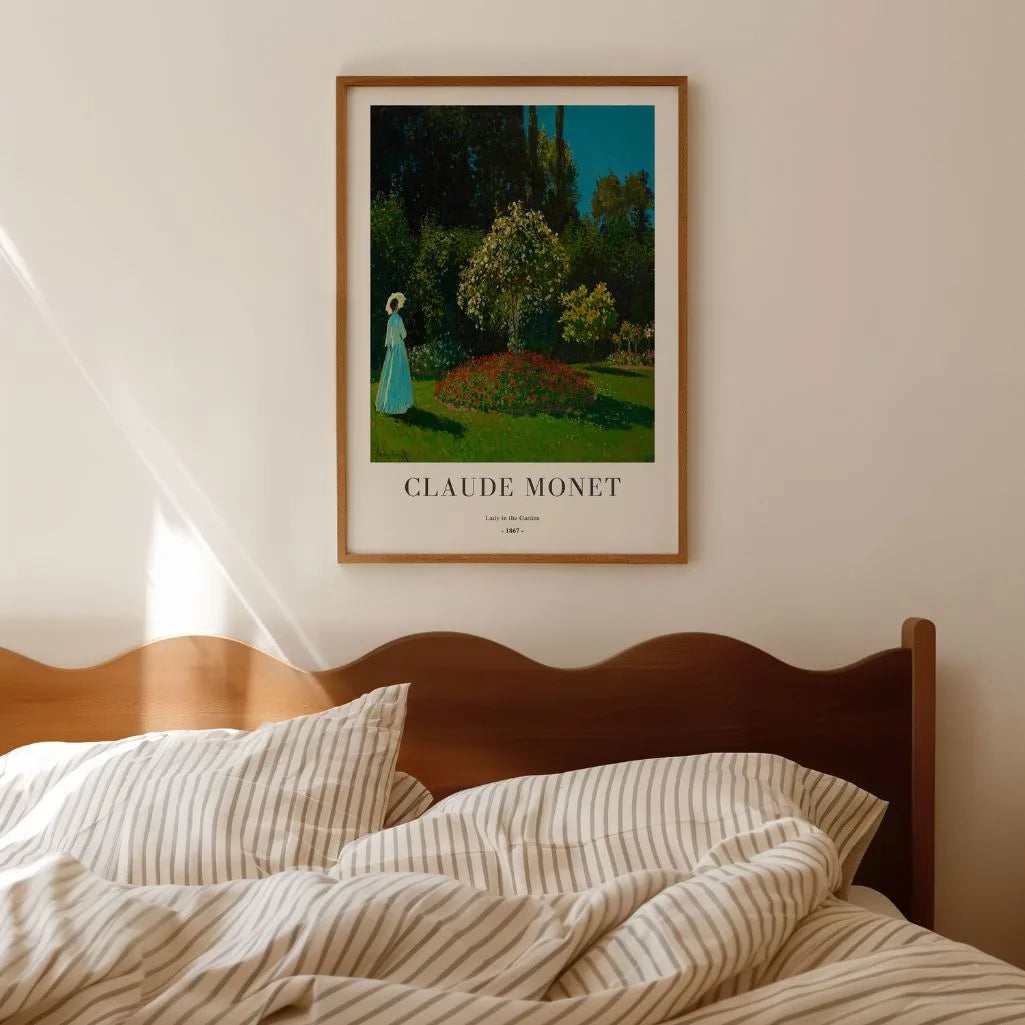 Claude Monet – Dame in de tuin Poster
