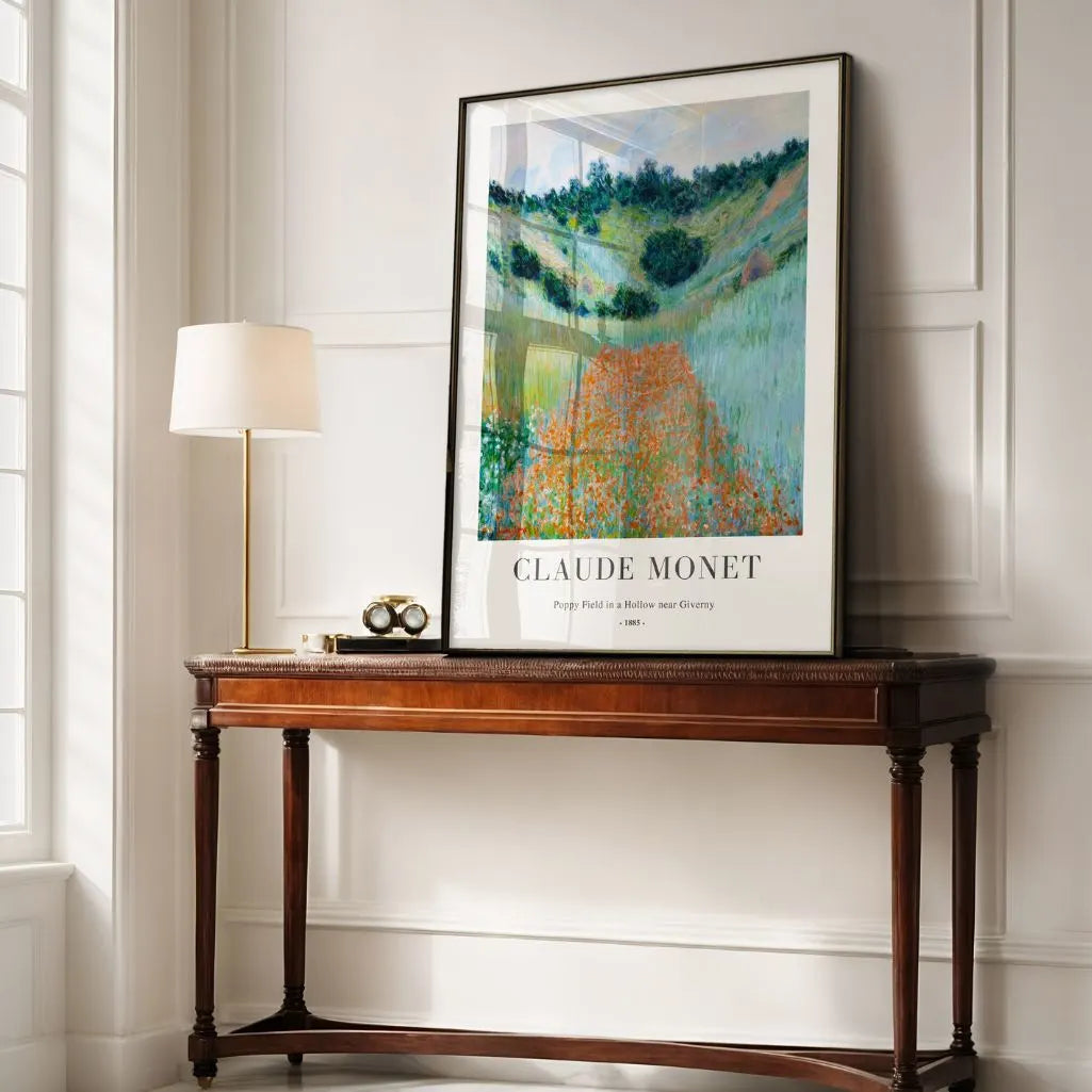 Claude Monet – Klaprozenveld bij Giverny Poster