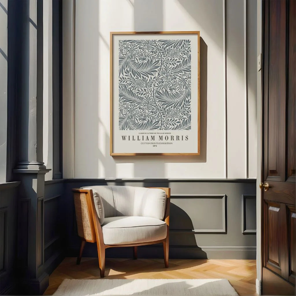 Poster – Larkspur Grijs