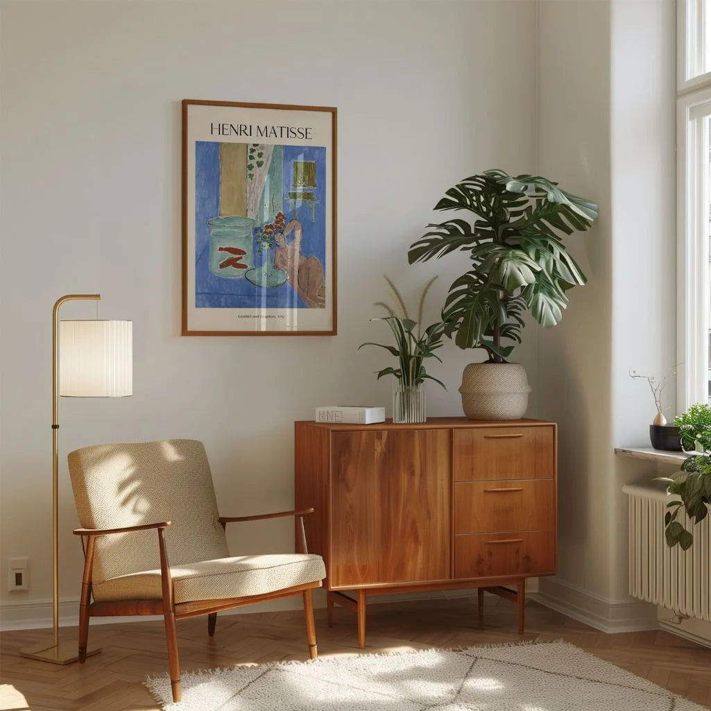 Henri Matisse Poster – Goudvissen en sculptuur