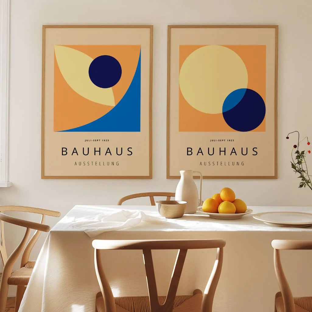 Bauhaus Cirkels – Set van 2 posters