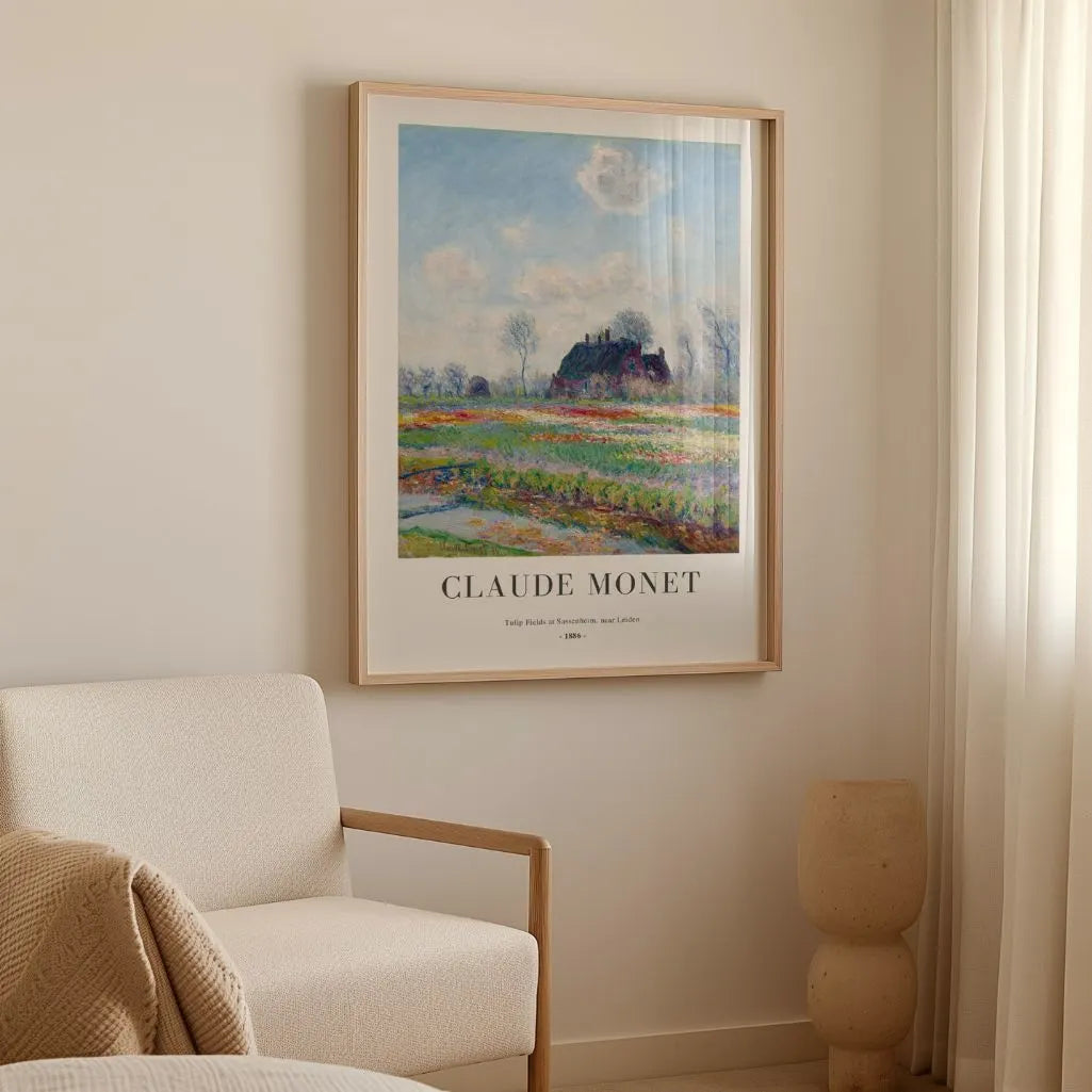 Claude Monet – Tulpenvelden bij Sassenheim (bij Leiden) Poster