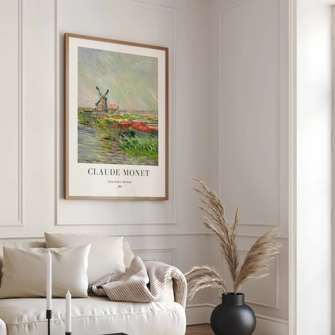 Monet Poster Tulpenveld