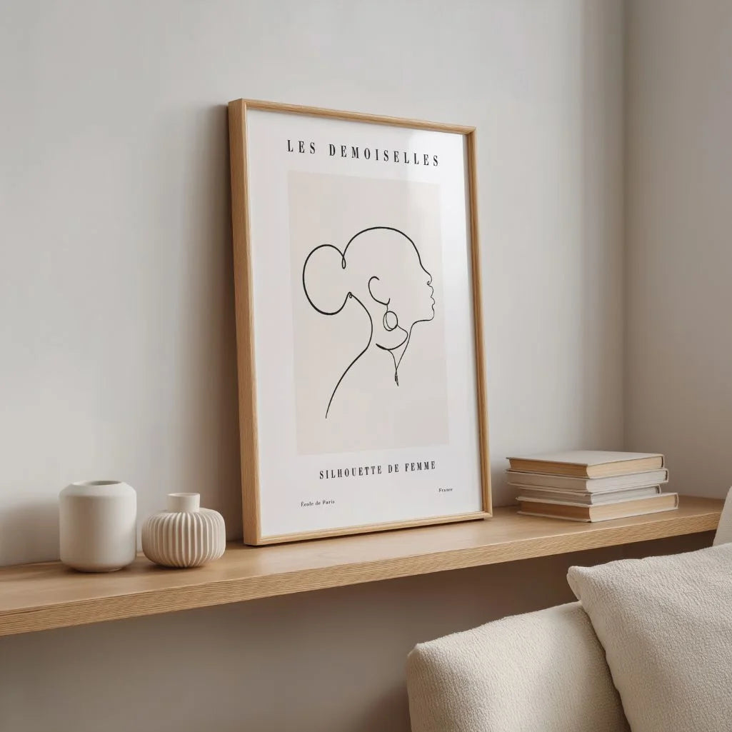 Poster – Vrouwelijk profiel