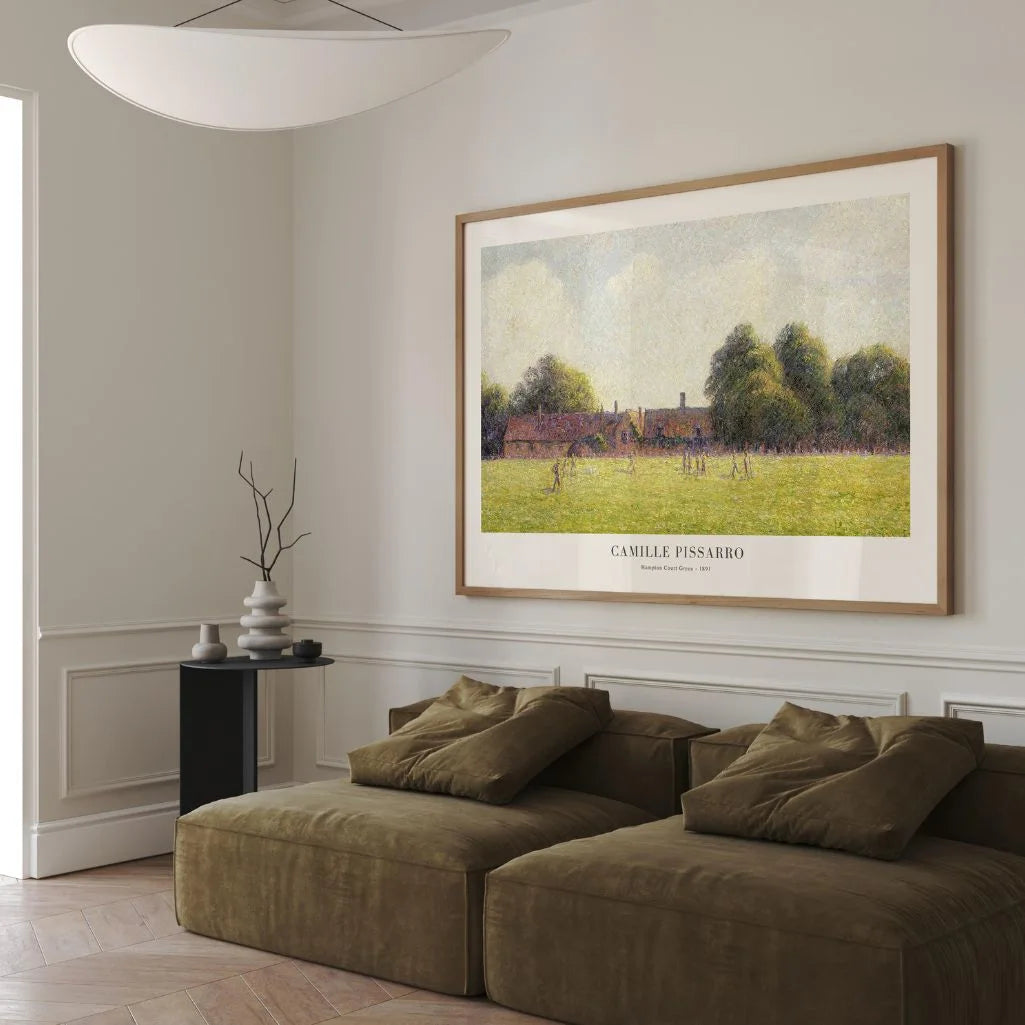 Camille Pissarro – Boomgaard van Hampton Court Poster