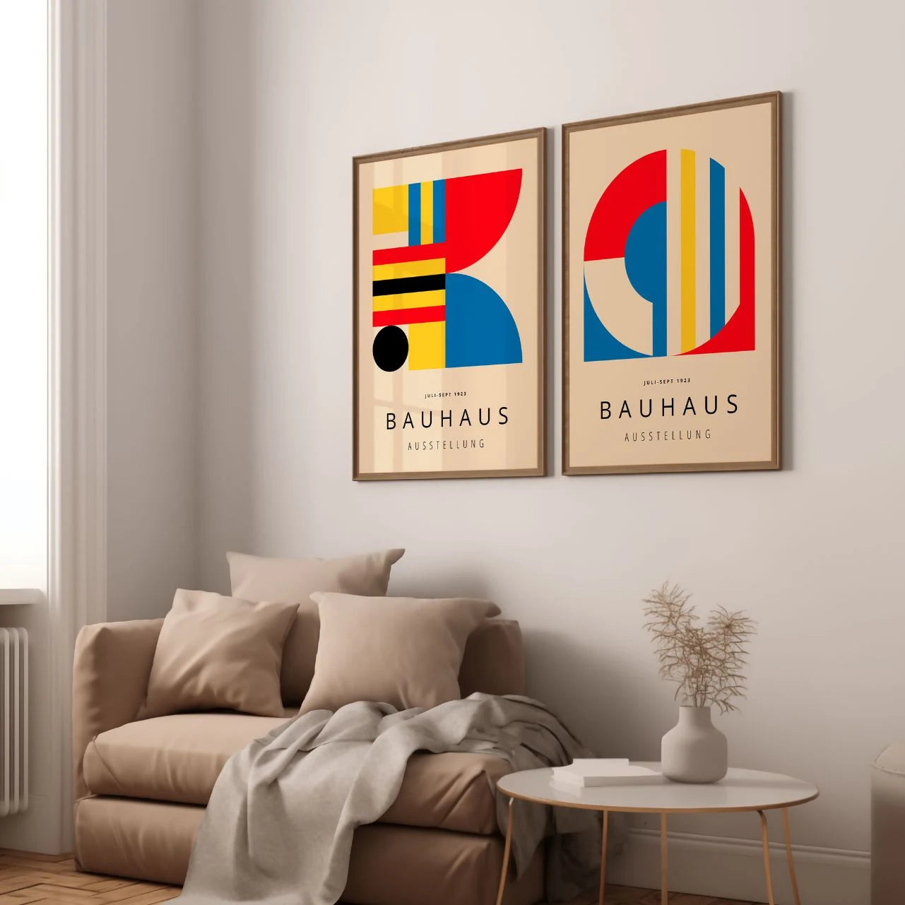 Bauhaus Primaire kleuren – Set van 2 posters