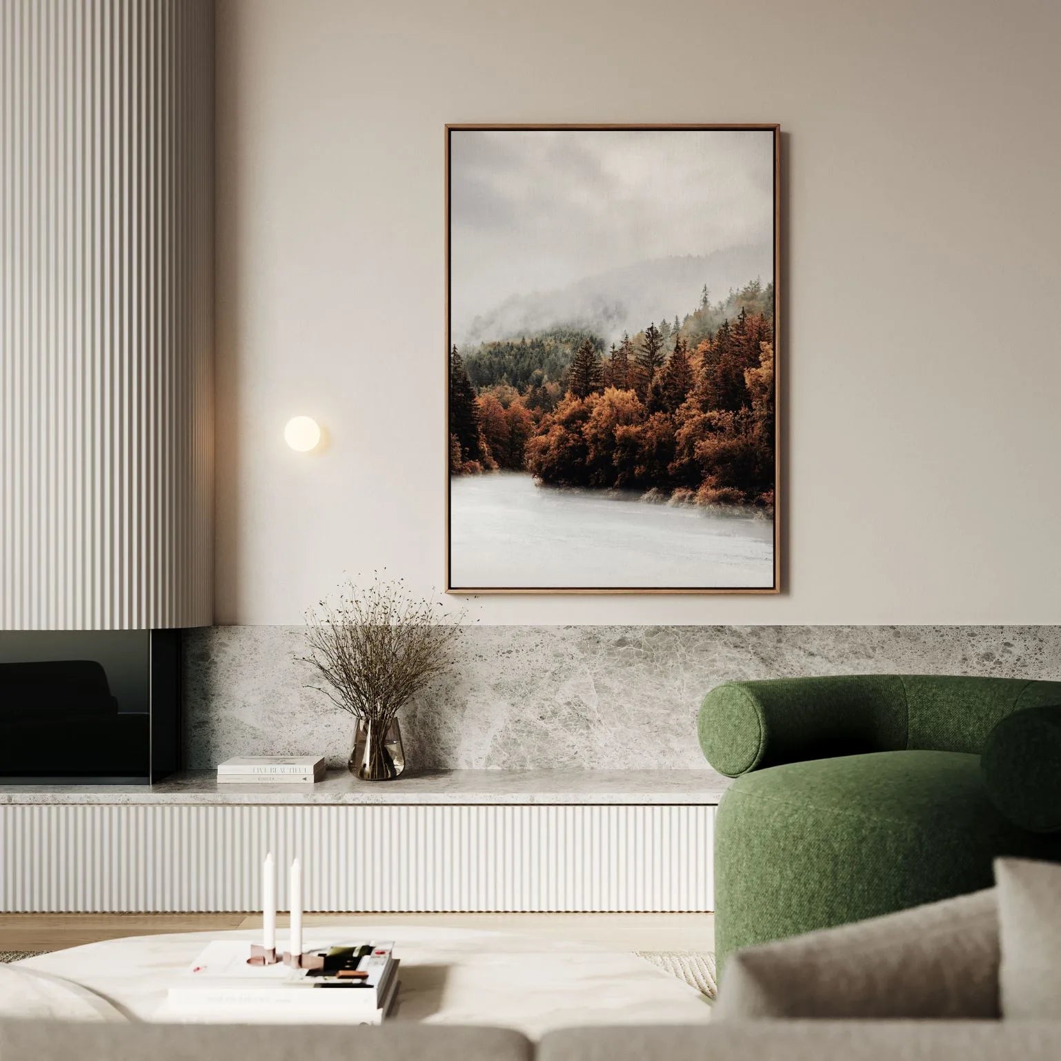 Ingelijst canvas - Bosstilte