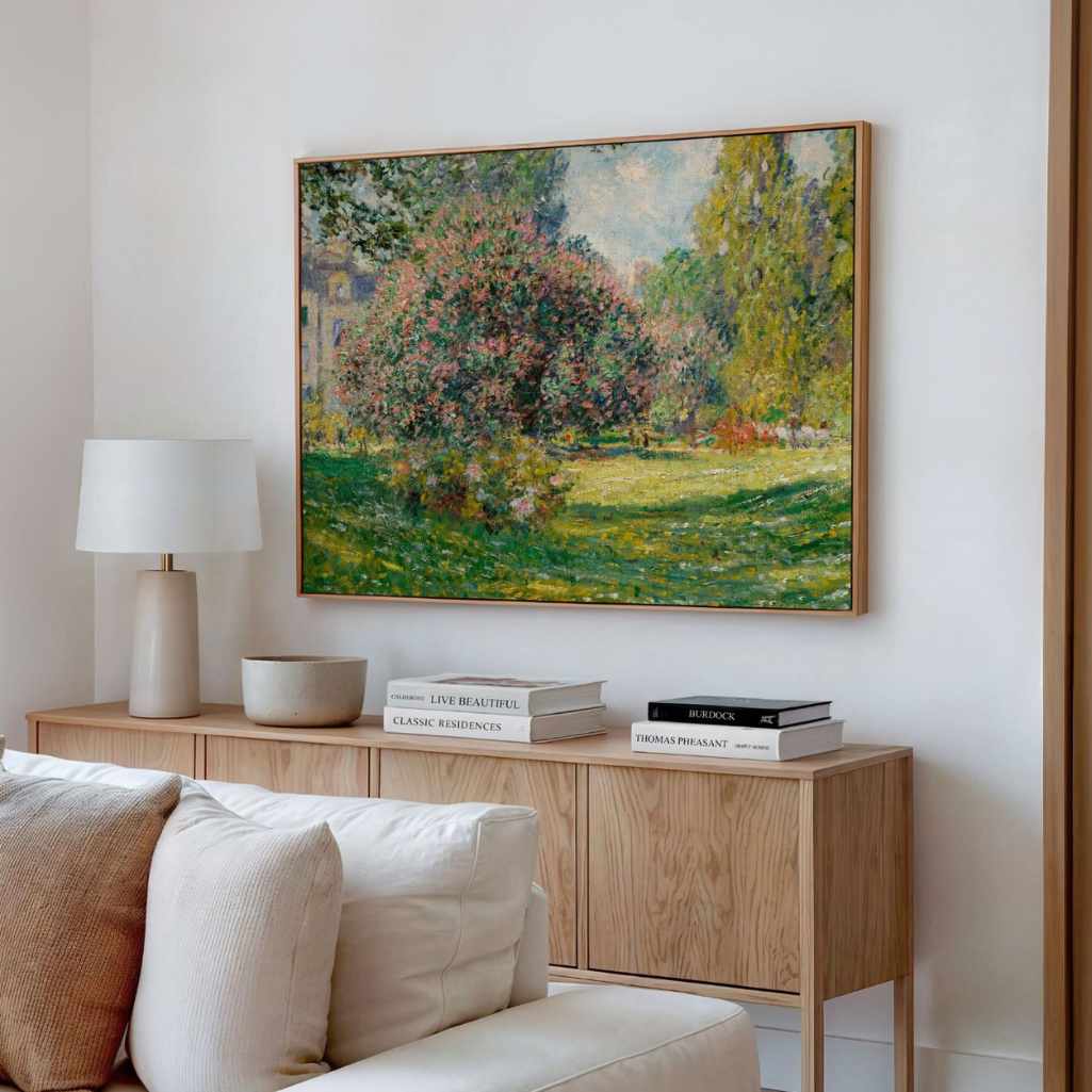 Ingelijst canvas - Het Parc Monceau