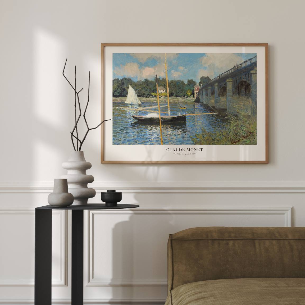 Claude Monet Poster – De brug bij Argenteuil