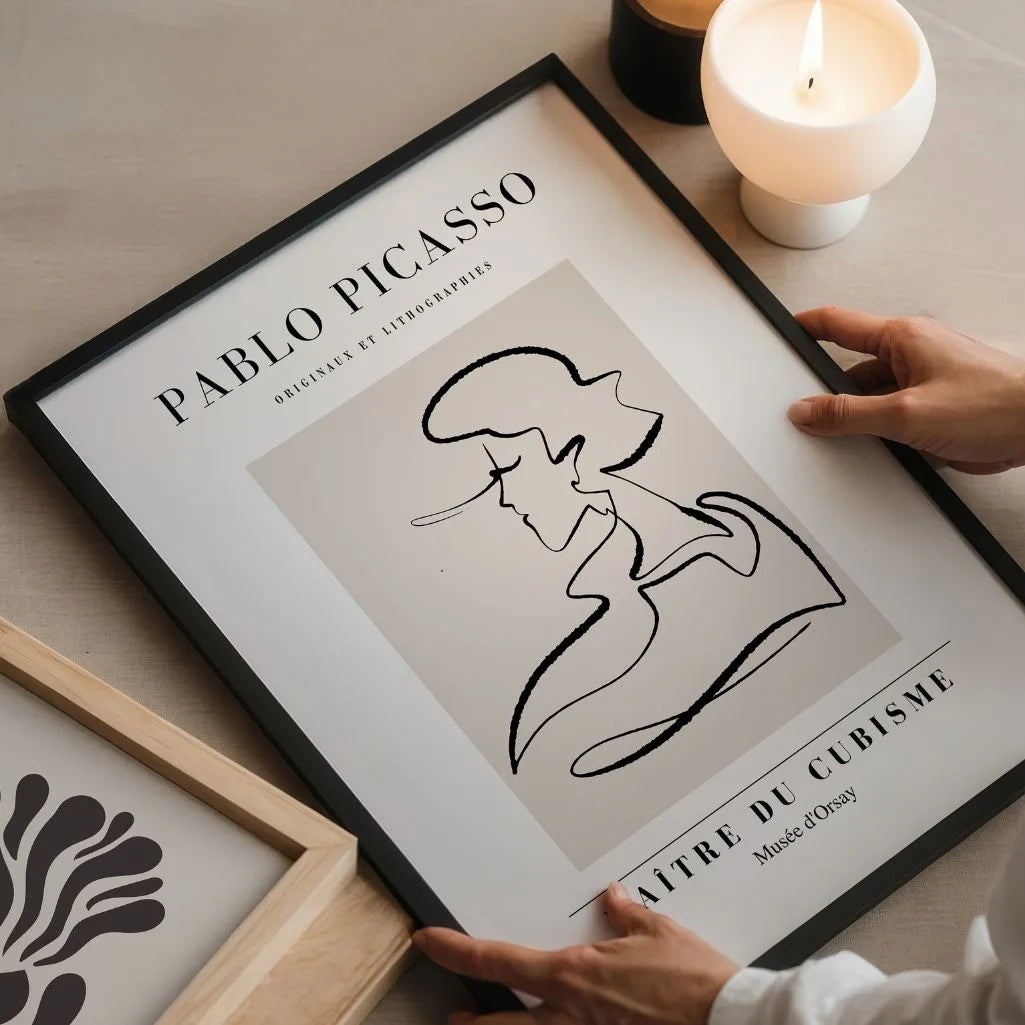 Picasso-Inspired Artist Profile Poster