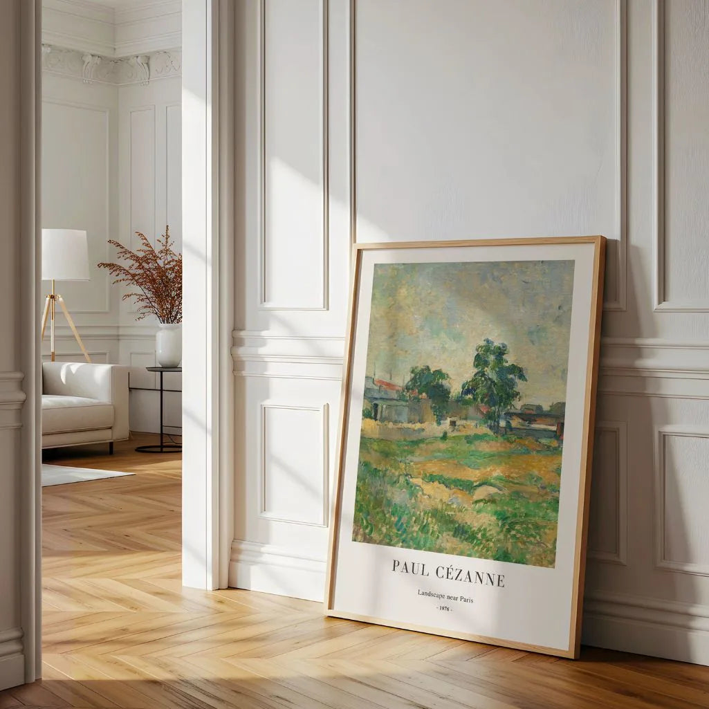 Paul Cézanne – Landschap bij Parijs Poster