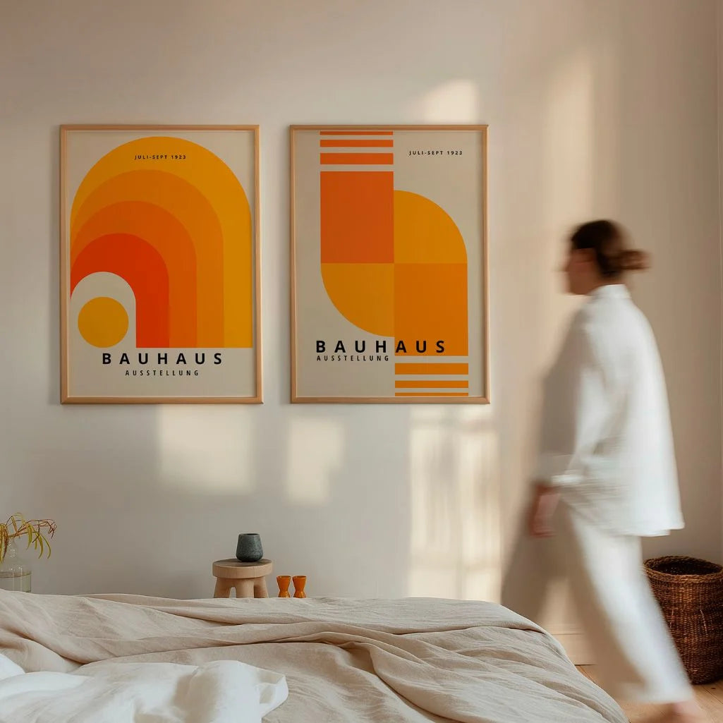 Bauhaus Oranje Energie – Set Van 2 Posters