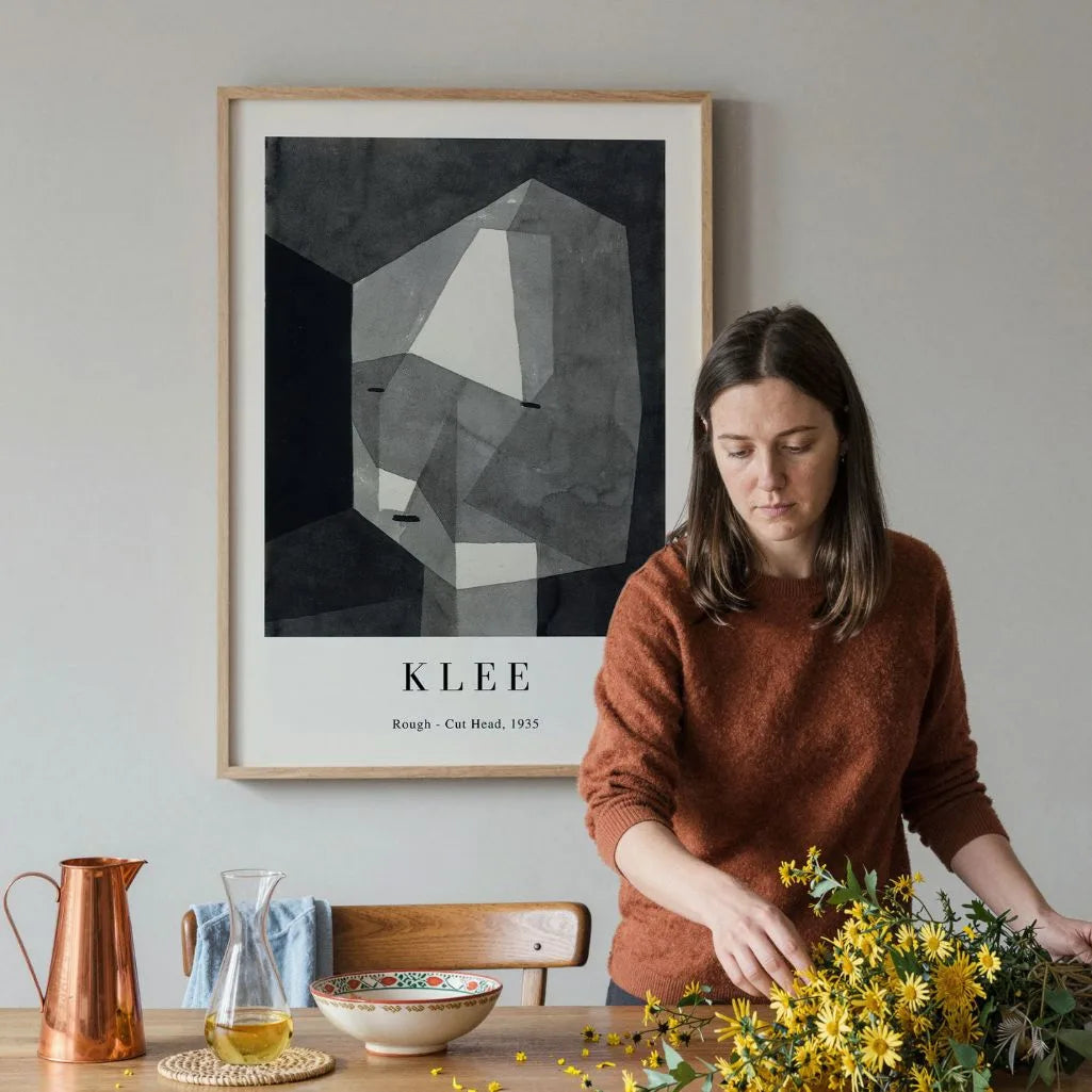 Paul Klee Poster – Ruw gesneden hoofd