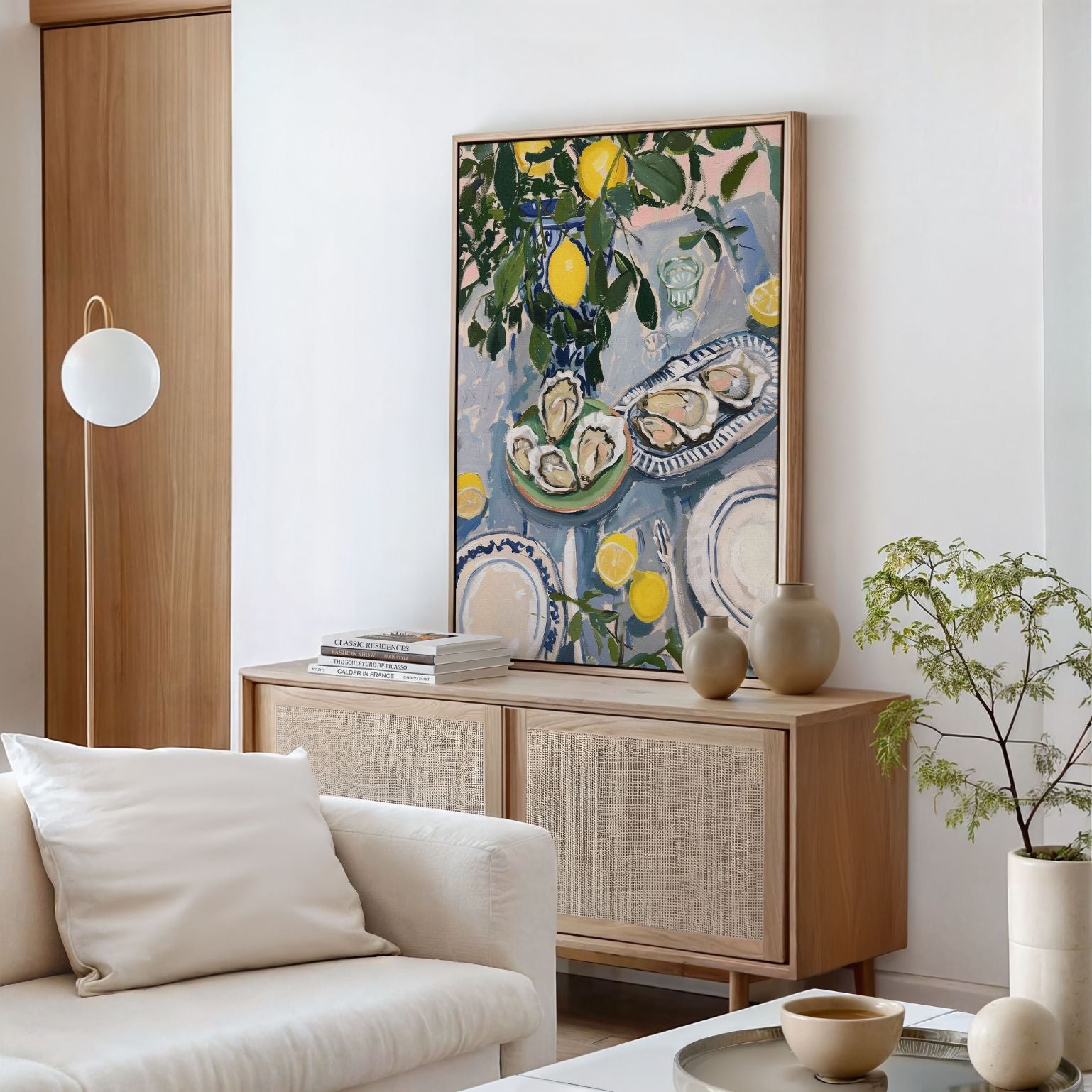 Ingelijst canvas – Zomertafel
