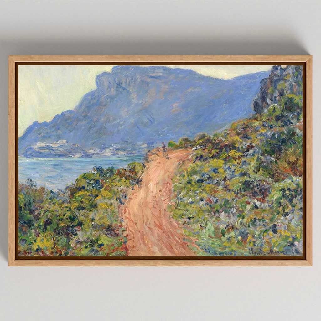 Ingelijst canvas - La Corniche bij Monaco