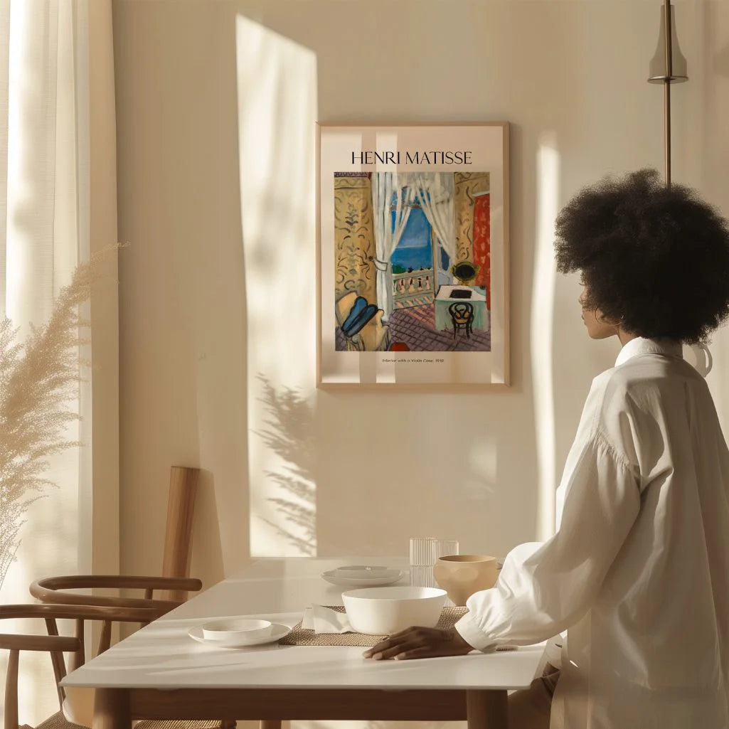 Henri Matisse – Interieur met vioolkoffer Poster