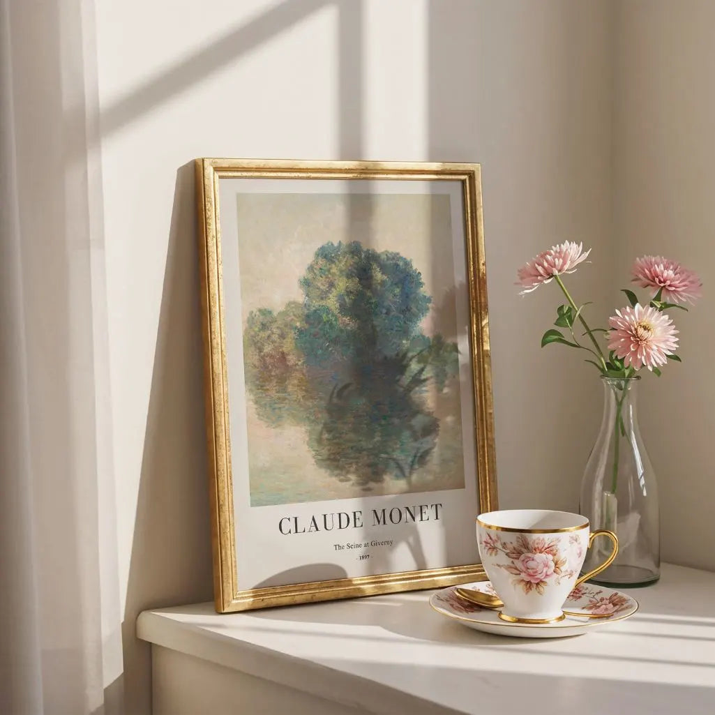 Claude Monet – De Seine in Giverny Poster