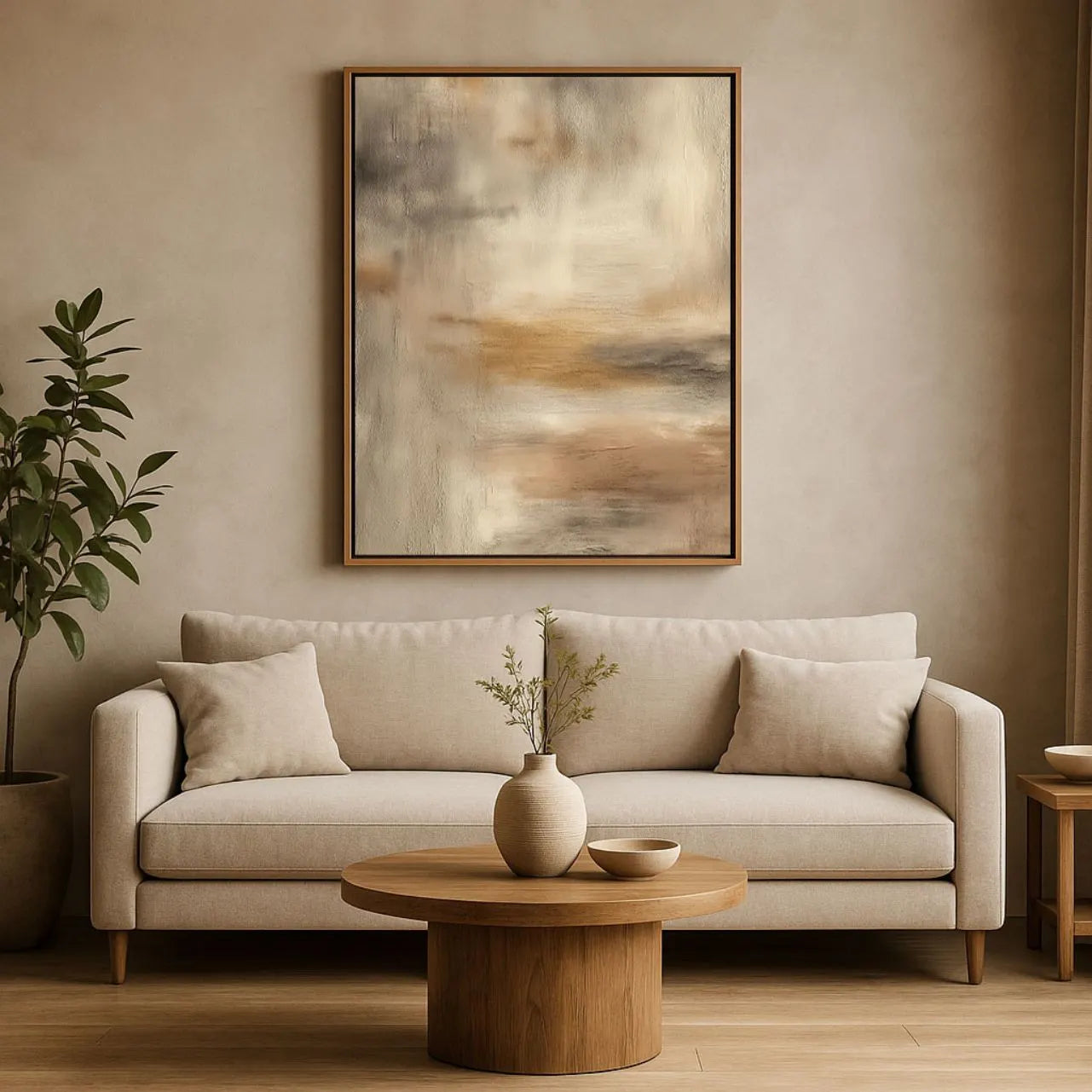 Ingelijst canvas – Aardeglans
