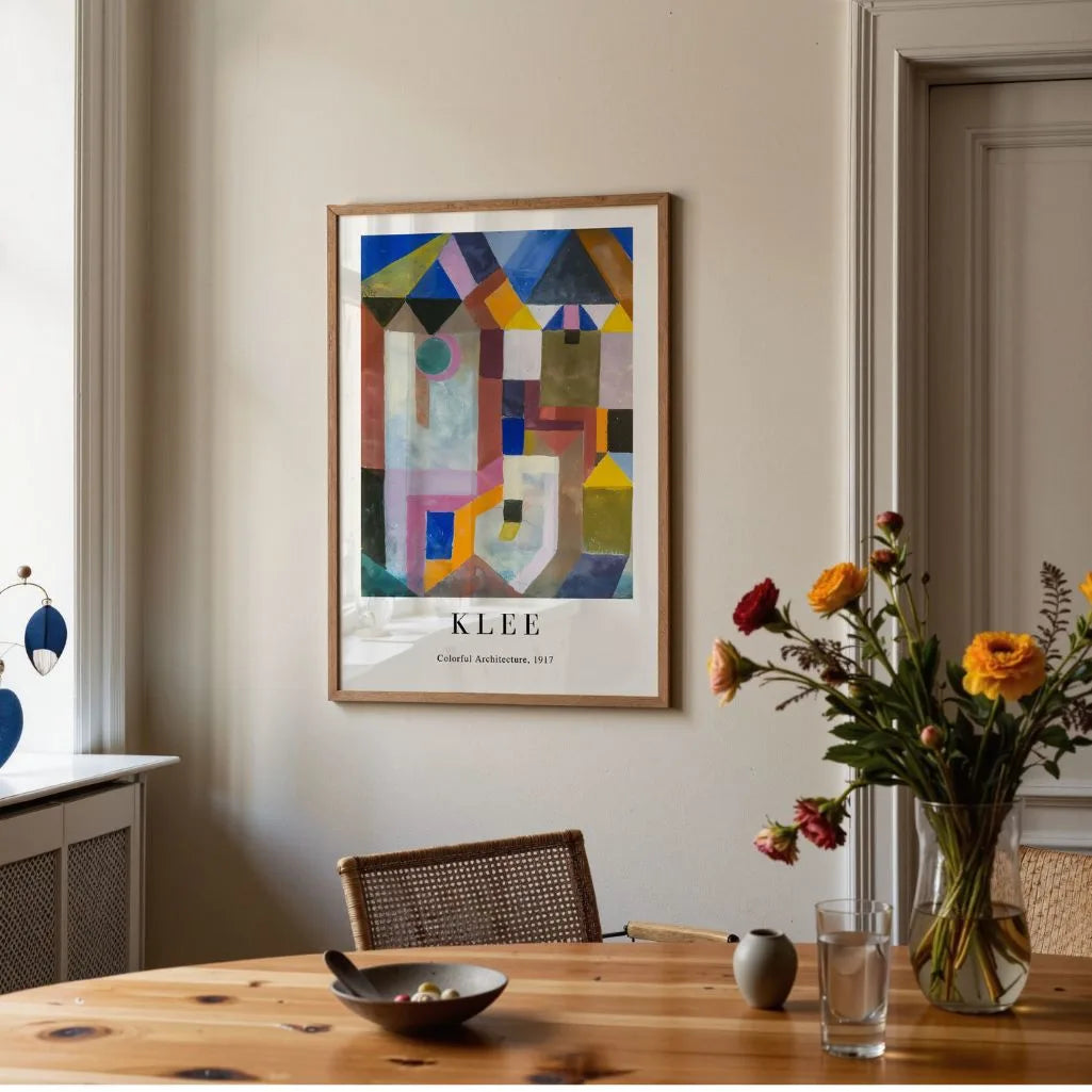 Paul Klee Poster – Kleurrijke architectuur