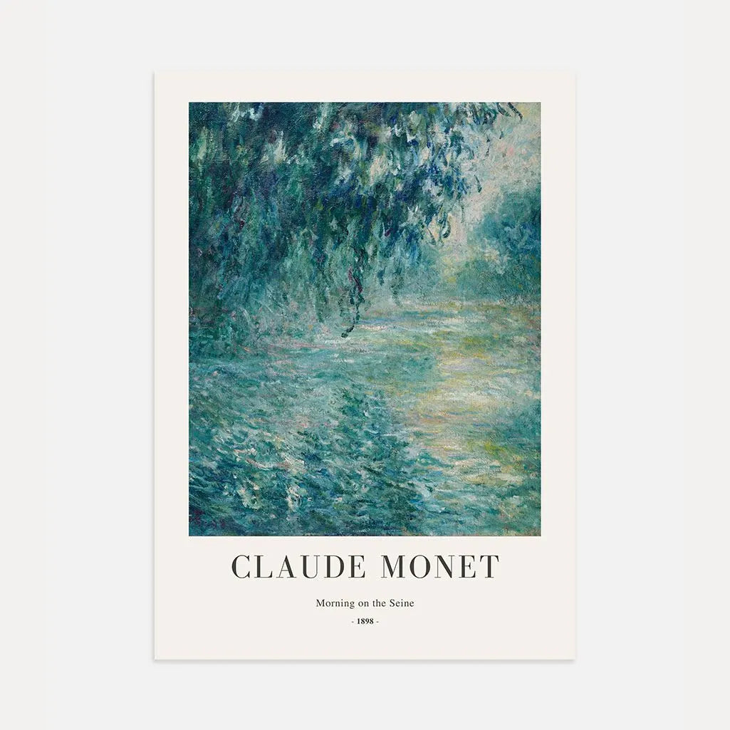 Claude Monet – Ochtend aan de Seine (1898) Poster