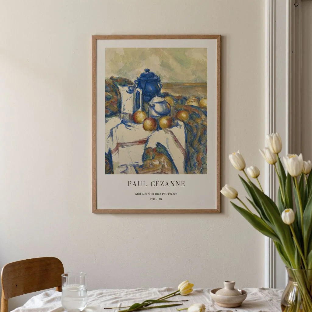 Paul Cézanne – Stilleven met blauwe pot Poster