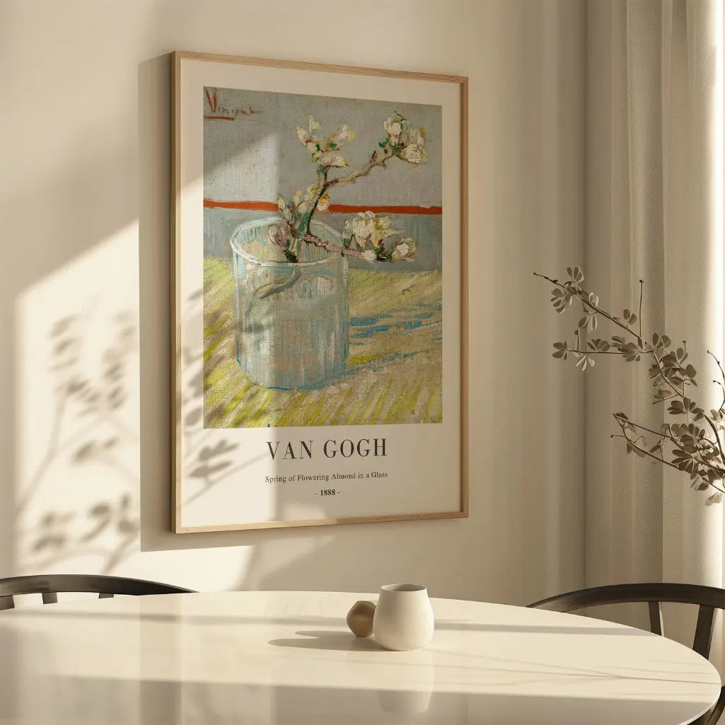 Vincent van Gogh Poster – Bloeiende amandeltak in glas
