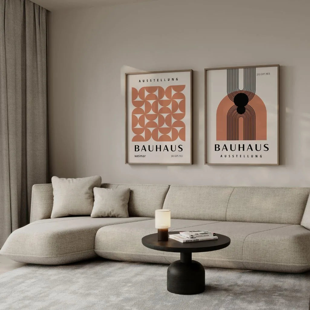 Bauhaus Geometrisch Duo – Set van 2 posters