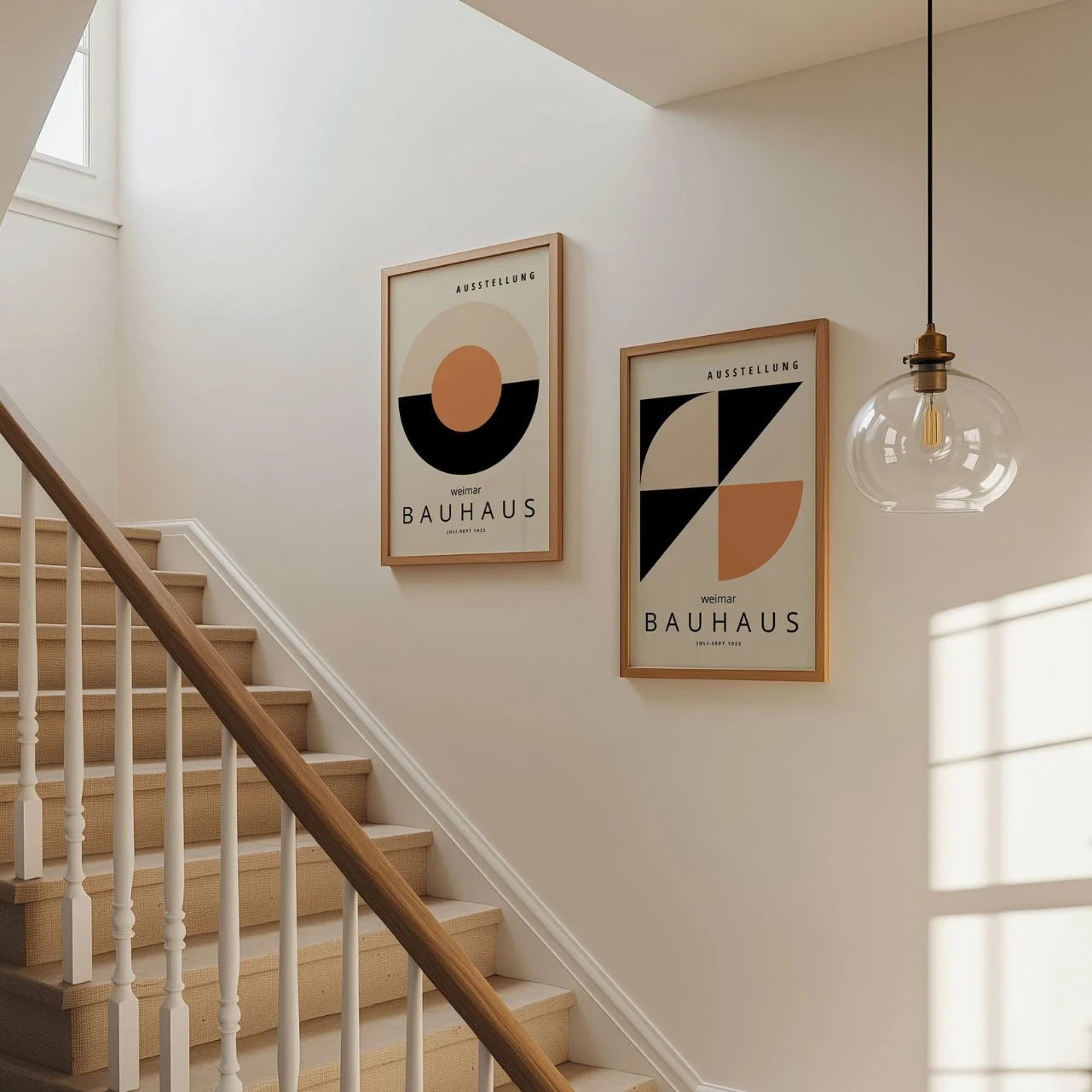 Bauhaus Terracotta – Set van 2 posters