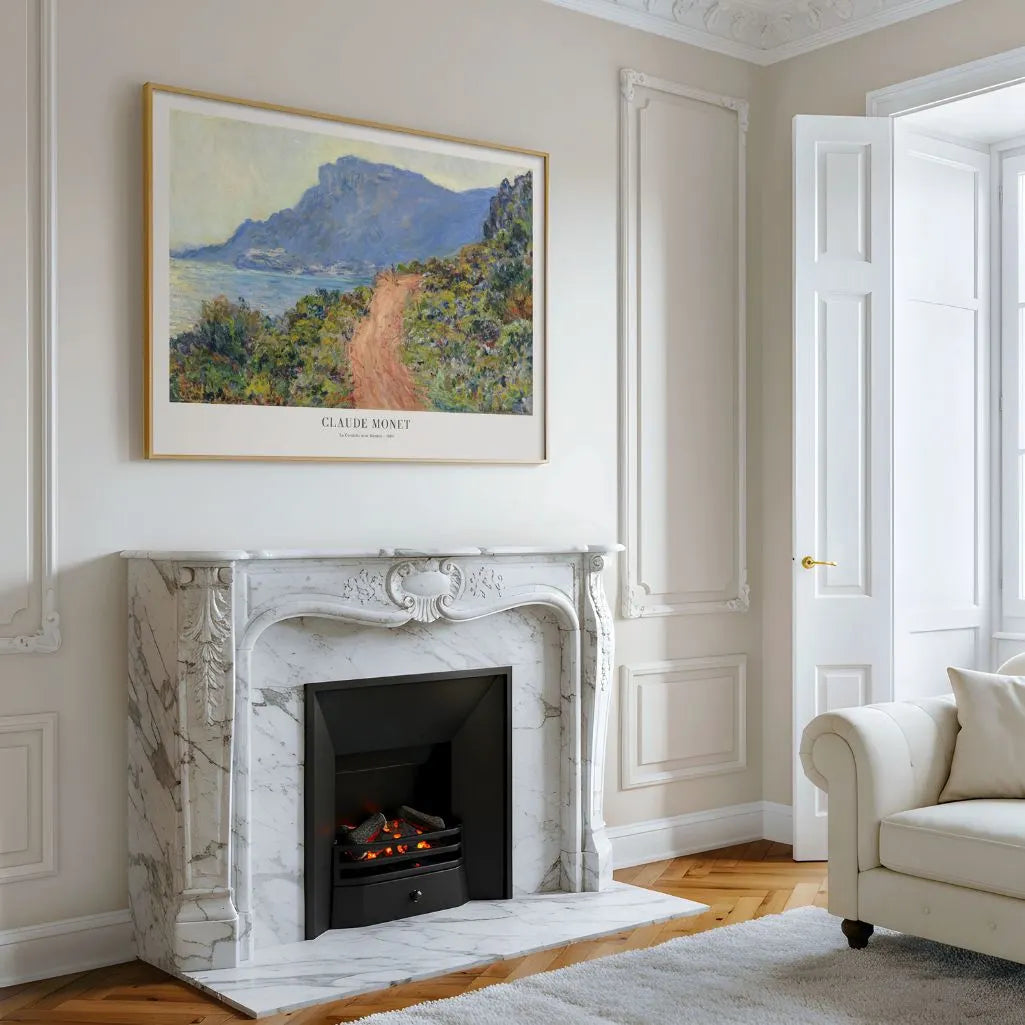 Claude Monet – La Corniche bij Monaco Poster