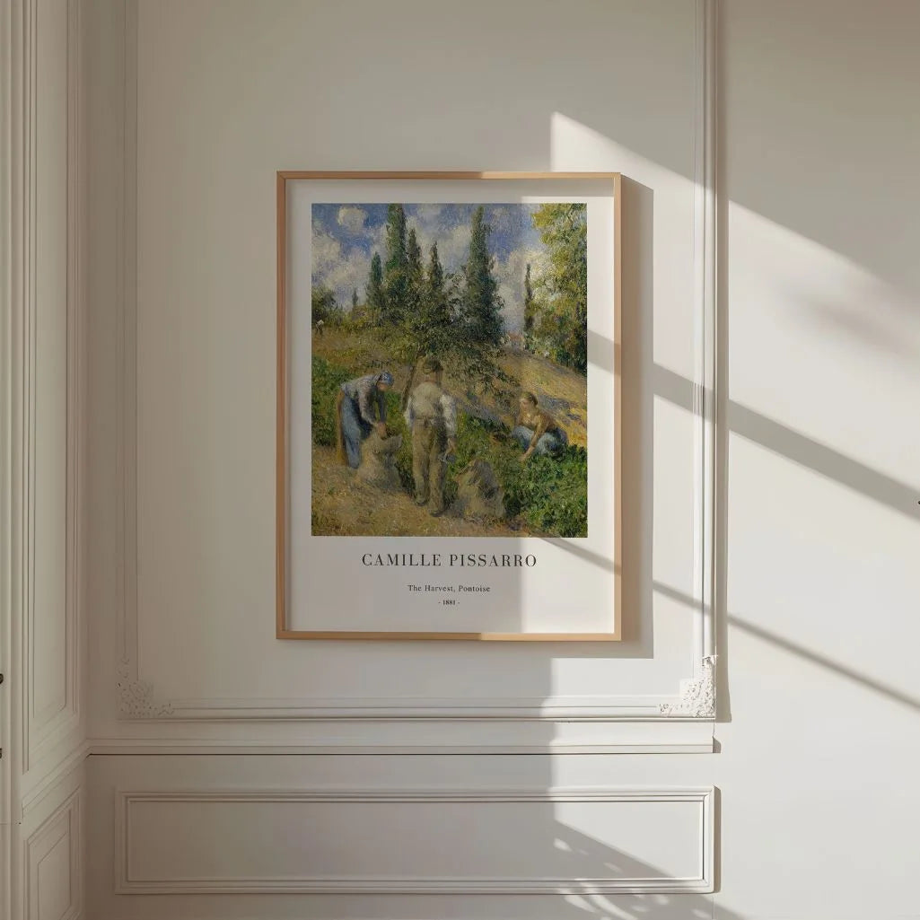 Camille Pissarro – De oogst, Pontoise Poster