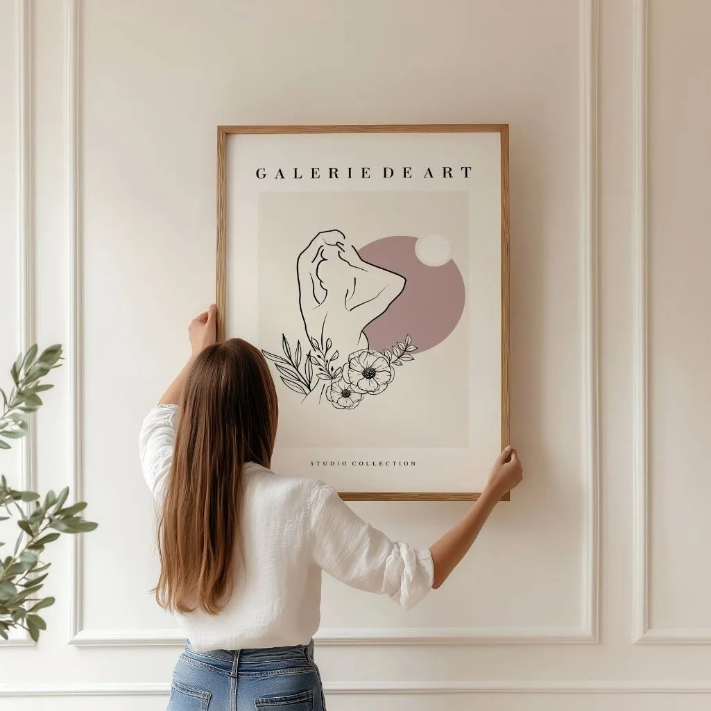 Poster – Florale silhouet