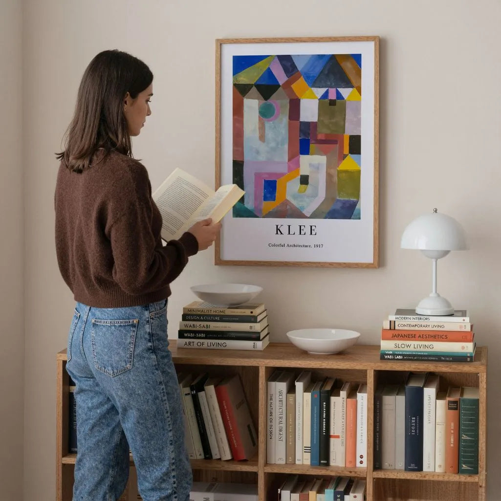 Paul Klee Poster – Kleurrijke architectuur