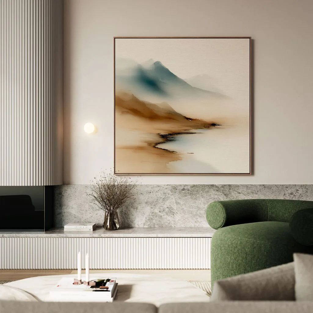 Ingelijst canvas – Bergstilte